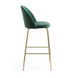 Barska stolica Ivonne Velvet Green/Gold