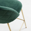 Barska stolica Ivonne Velvet Green/Gold