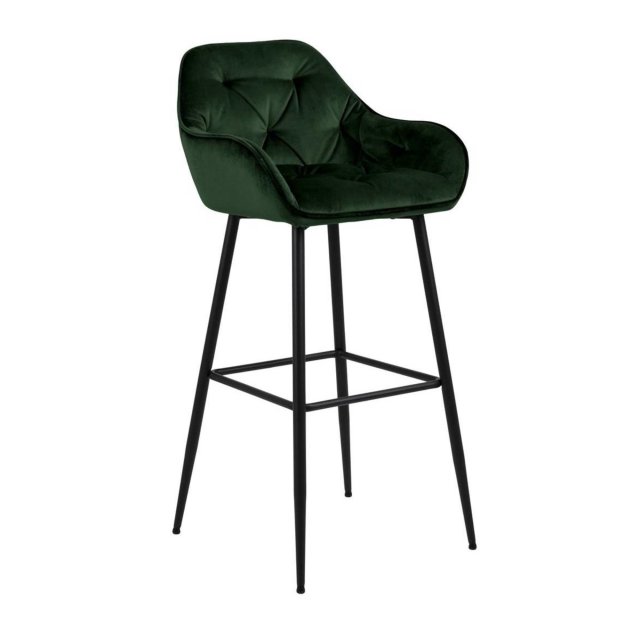 Barska stolica Brooke Velvet Forest Green