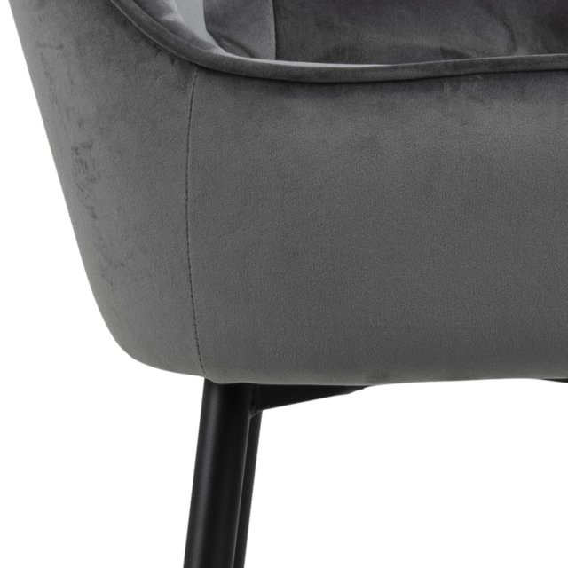 Barski stol Brooke Velvet Grey