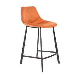 Polubarska stolica Franky Velvet Orange