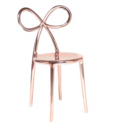 Stolica Ribbon Metal Pink Gold
