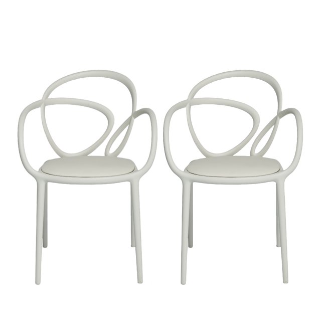 Stolica Loop Cushion White - set od 2 kom.