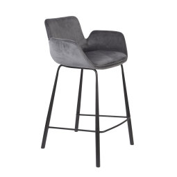 Barski stol Brit Dark Grey, 67.5 cm