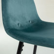 Barski stol Nolite Velvet Turquoise/Black
