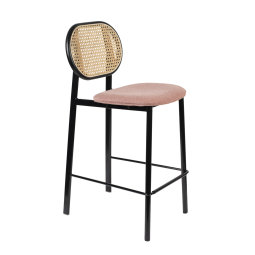 Barski stol Spike Natural/Pink, 65 cm
