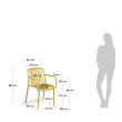 Stolica s rukonaslonom Isabellini Yellow