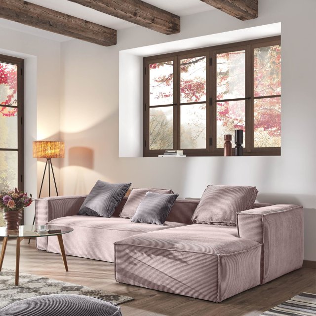 Kutna Sofa Blok Right Pink