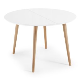 Produljivi stol Oqui White 120(200)x120 cm