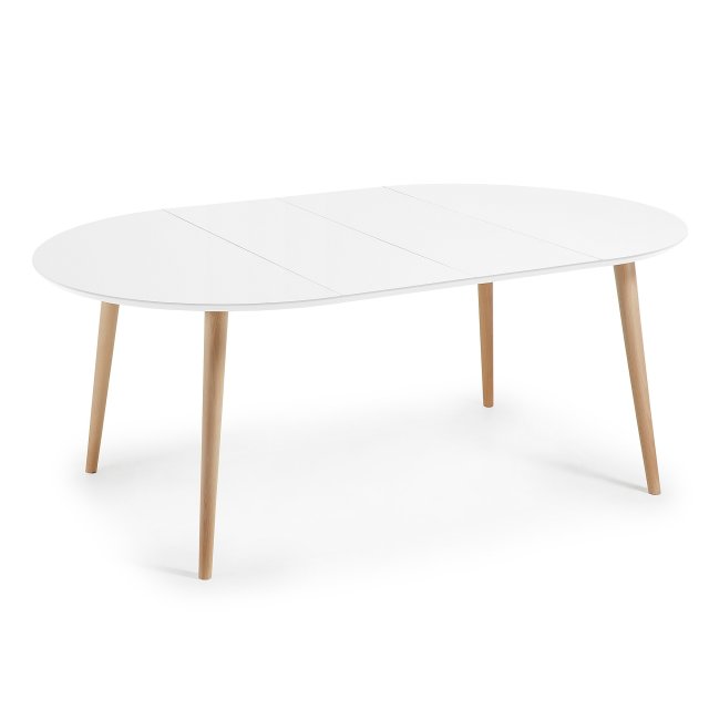 Produljivi stol Oakland 120/200x120 cm White/Natural