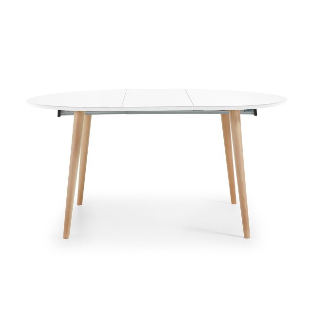 Produljivi stol Oakland 120/200x120 cm White/Natural