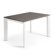 Produljivi stol Atta 120/180x80 cm Ceramic Brown/White