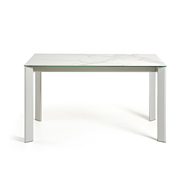 Produljivi stol Atta 160/220x90 cm Ceramic White/Grey