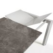 Produljivi stol Atta 120/180x80 cm Ceramic Brown/Grey