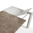 Produljivi stol Atta 140/200x90 cm Ceramic Brown/Grey