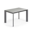 Produljivi stol Atta 120/180x80 cm Ceramic Grey/Dark Grey