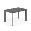 Produljivi stol Atta 120/180x80 cm Ceramic All Dark Grey