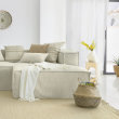 Kutna sofa Blok White Linen Right