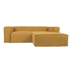 Sofa Blok Mustard Linen Right