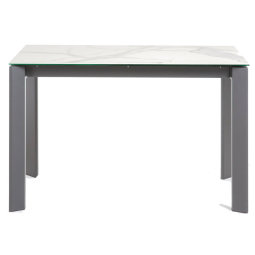 Produljivi stol Axis Kalos Blanco/Dark Grey 120(180)x80 cm