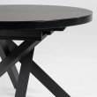 Produljivi stol Vashti Black Ø 120(160) cm