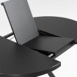 Produljivi stol Vashti Black Ø 120(160) cm