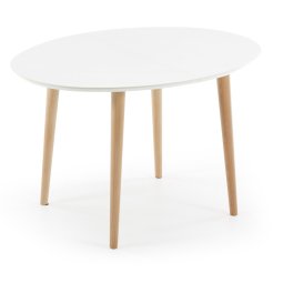 Produljivi stol Oqui White 120(200)x90 cm