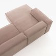 Kutna sofa Blok Left Pink Corduroy