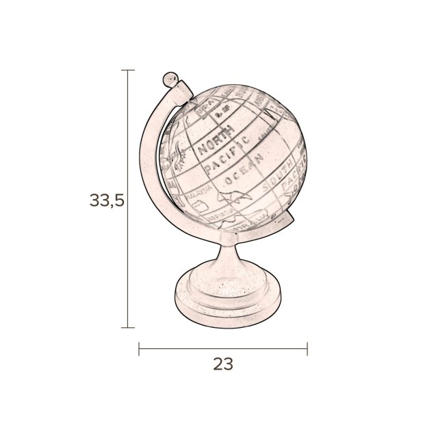 Dekoracija Globe Miles M