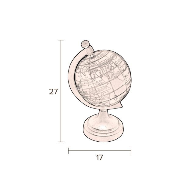 Dekoracija Globe Miles S