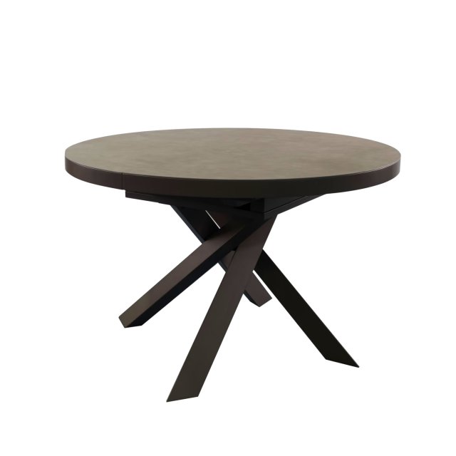 Produljivi stol Vashti Brown Ø 120(160) cm