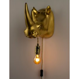 Zidna lampa Mind Your Own Rhino Gold