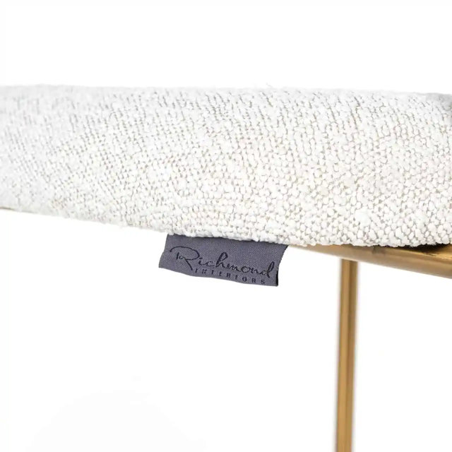 Barska stolica Xenia White Bouclé