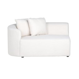 Sofa Grayson White Furry Left