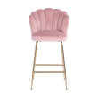Barska stolica Pippa Pink Velvet