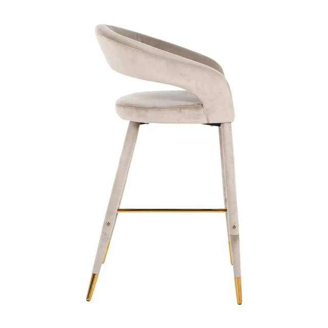Barska stolica Gia Khaki Velvet FR