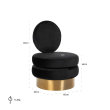 Fotelja Balou Black Velvet