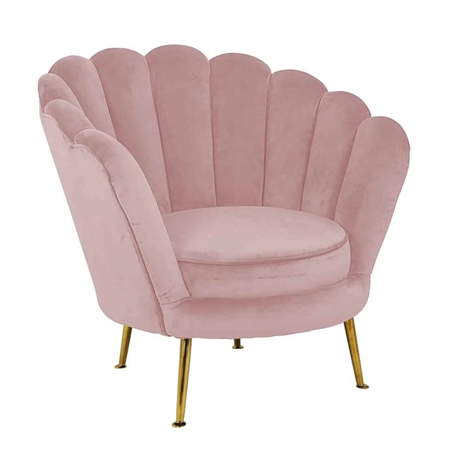 Fotelja Perla Pink Velvet