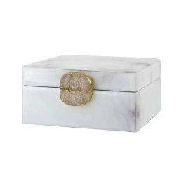 Kutija za nakit Bayou White Marble Look