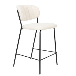 Barski stol Jolien Black/Bouchle 65cm