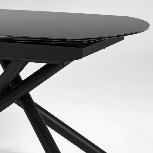 Produljivi stol Yodalia Black 130 (190) x 100 cm