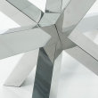 Miza Argo Clear/Steel 180x100 cm
