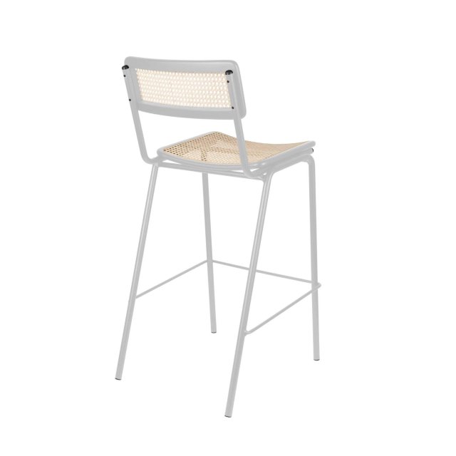 Barski stol Jort Grey/Natural
