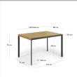 Produljivi stol Nadyria 120(160)x80 cm