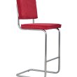 Barski stol Ridge Rib Red