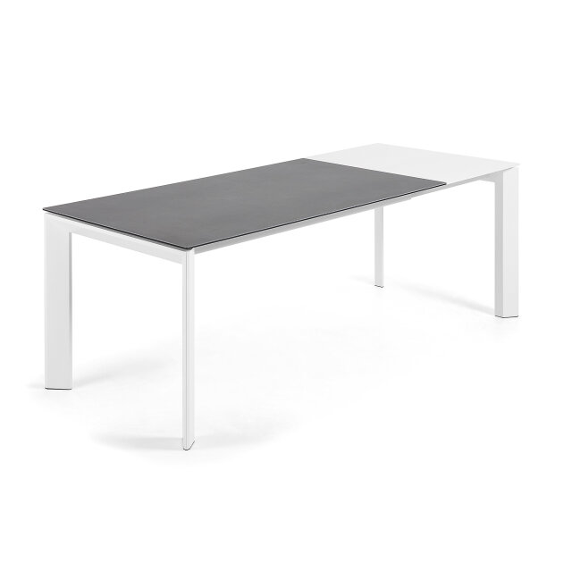 Produljivi stol Axis Volcano Rock/White 160(220)x90 cm