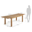 Produljivi stol Isbel 180(260)x90 cm