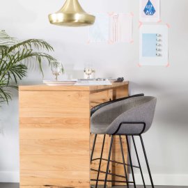 Barski stol Feston Fab Grey, 65 cm