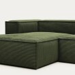Sofa Blok Left Green Corduroy