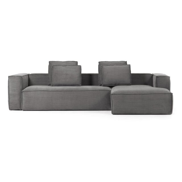 Sofa Blok Right Grey Corduroy